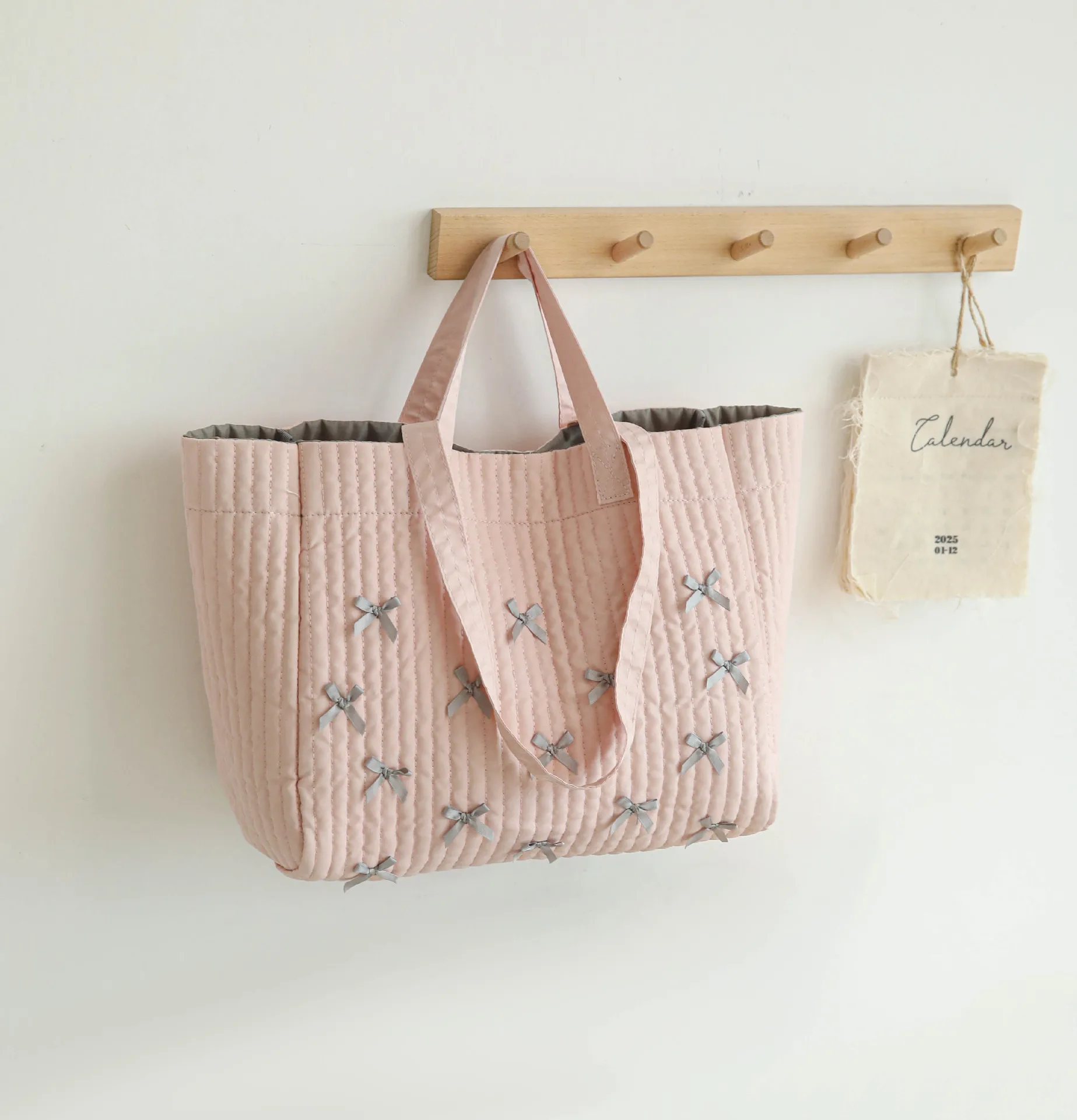 Bolsa de mamá de gran capacidad, bolsa de mensajero ligera, bolsa de pañales de mano y de hombro multifuncional de moda para salidas