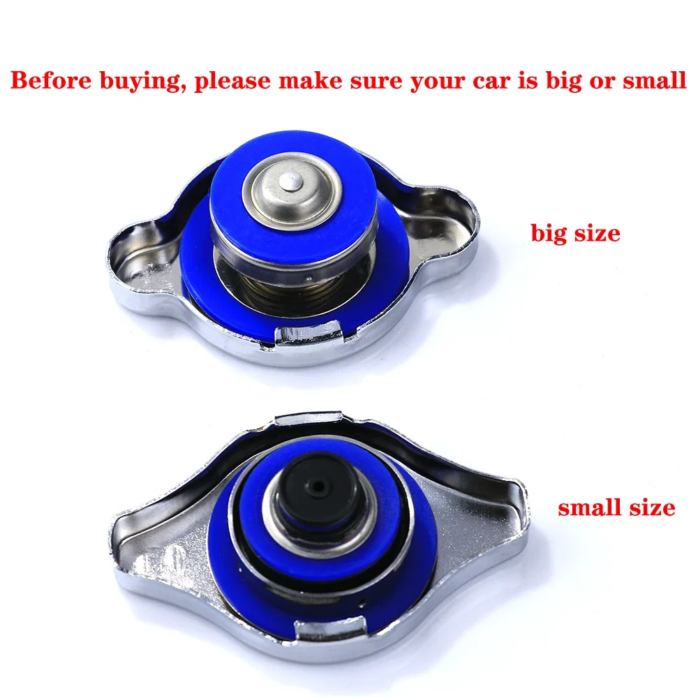 Universal Thermo Radiator Cap with Temperature Gauge 0.9/1.1/1.3Bar Big Small Head Tank Cover for Auto Motorbike