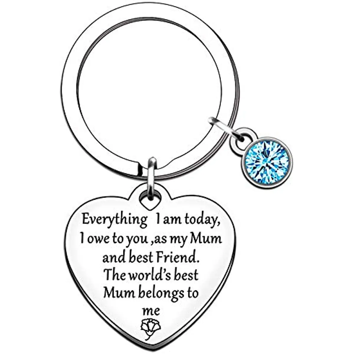 Fashion Mothers Day Gifts Keyring From Daughter Son The World's Best Mum Belongs Me To Mother Love Presents Keychains for Women