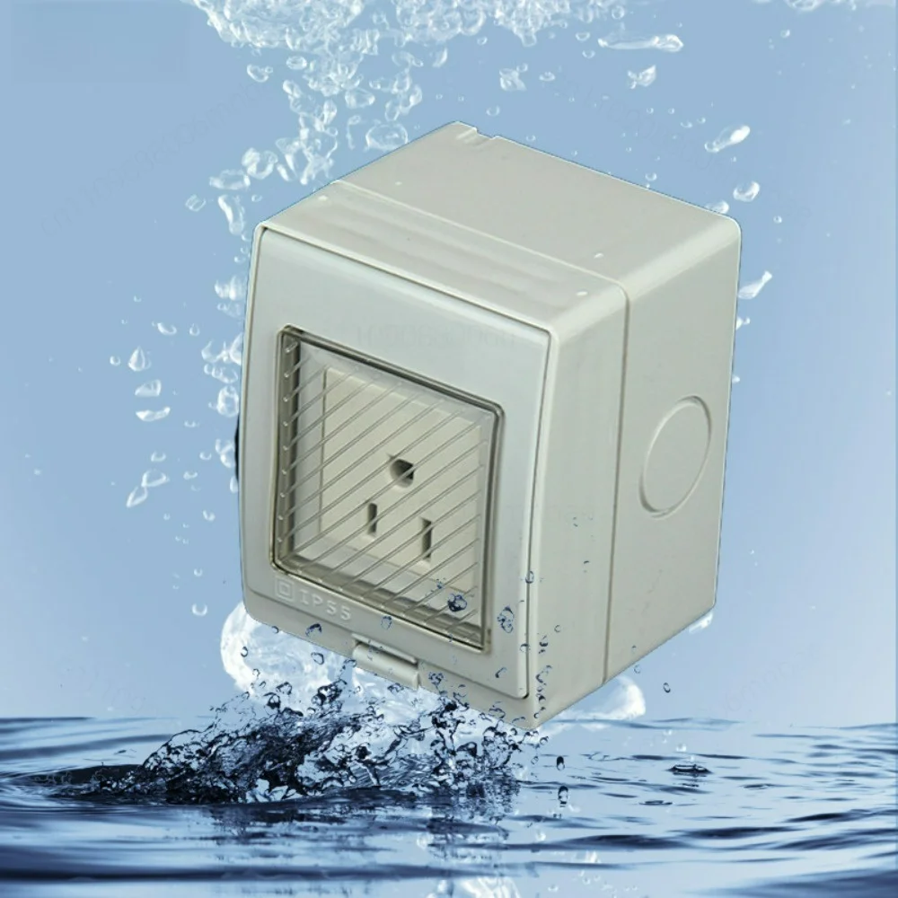 One American Waterproof Socket IP55 All Plastic American Standard Wiring Socket Open-air Waterproof Plug