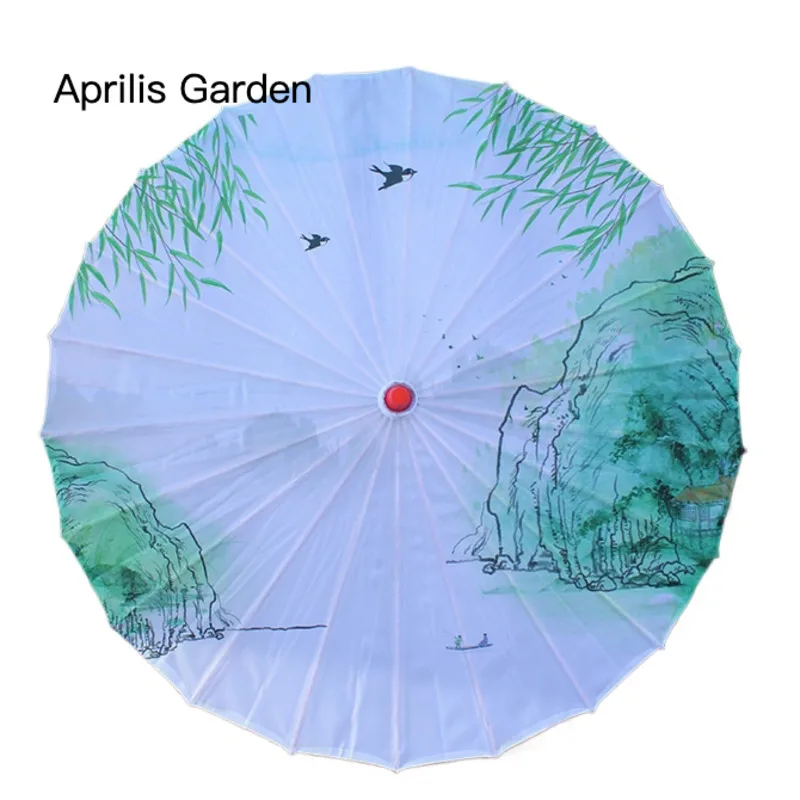 Zielony Parasol Parasol Parasol 82CM Parasol taniec Parasol dekoracja fotografia Parasol Sombrilla wodoodporna japonia Parasol