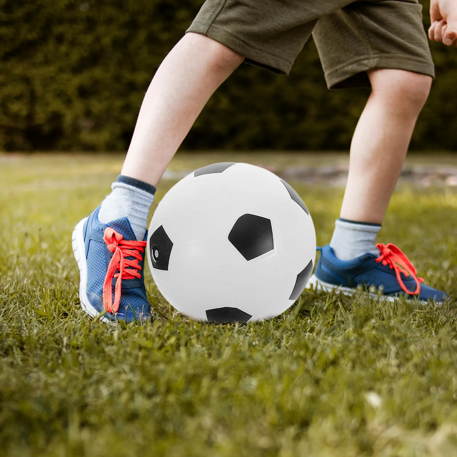 1Set Inflatable Basketball Football Mini Basketball Bouncy Ball Kids Outdoor Indoor Play Ball Set Pump Included