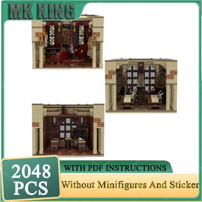 

Movie Model Moc Building Blocks Common Room / Transfiguration Class/ Charm Classroom Model DIY Assembly Construction Toy Gifts