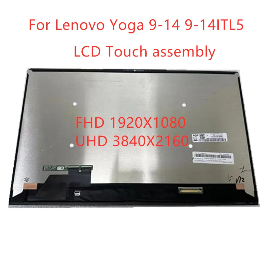

For Lenovo Yoga 9-14 9-14ITL5 9 14 LCD Touch Screen Laptop Ideapad Display Type 82BG Digitizer Assembly 5D10S39666