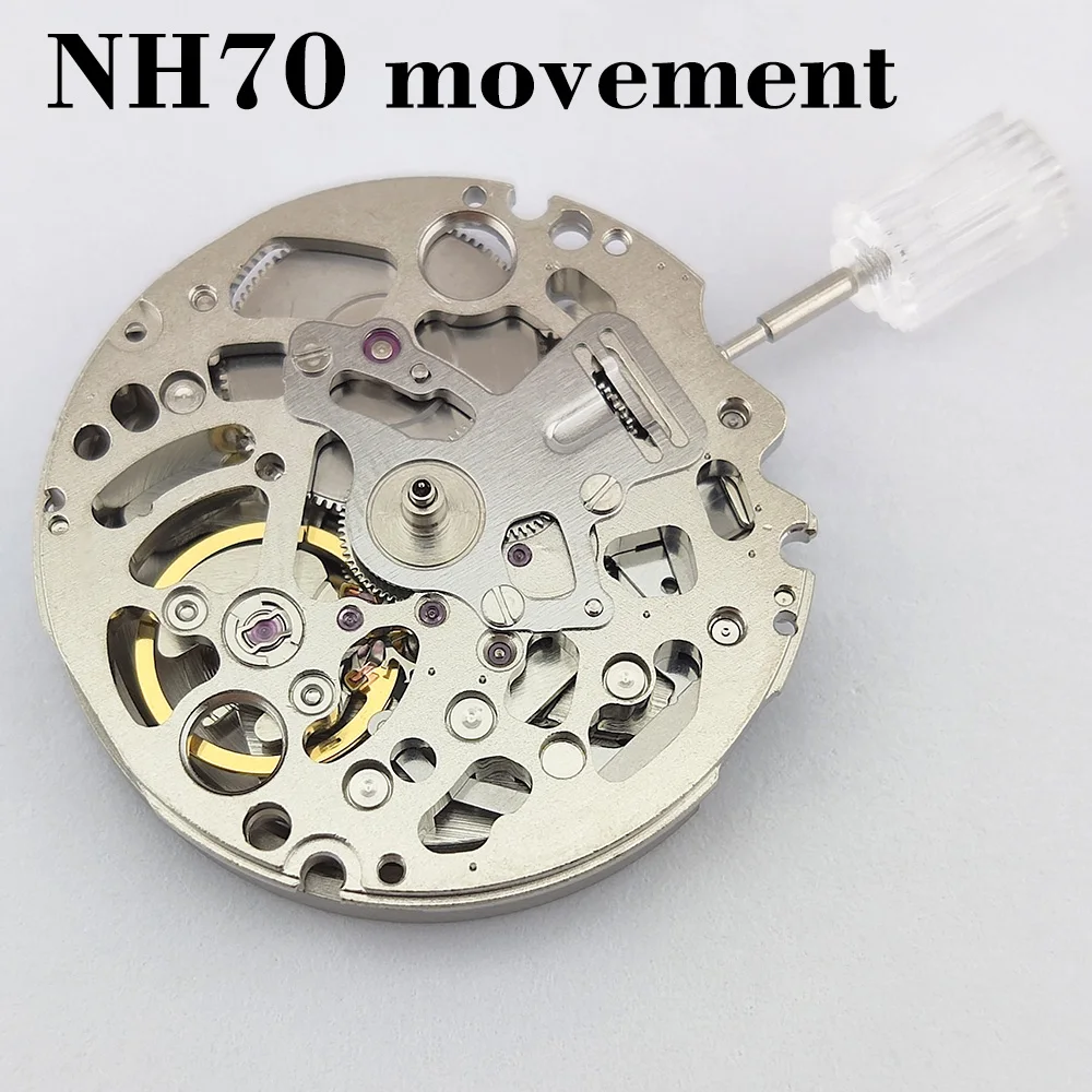 

Japan Original NH70 movement Mechanical Automatic Movement Watch Replacement Movement Parts accessories Hollow NH70A movement