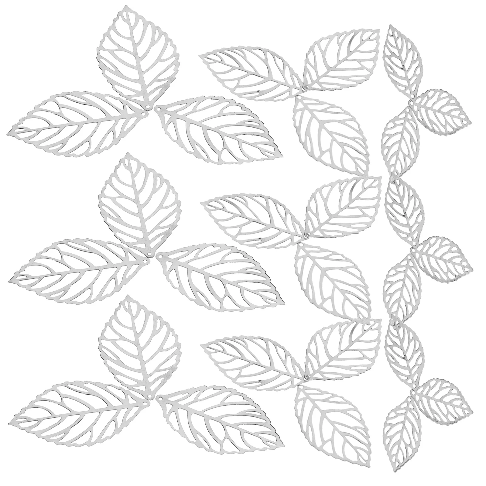 

2pcs Leaf Charms Leaves Shaped Pendants Diy Earrings Accessories Bulk Mixed Style For Jewelry Making Bracelet Necklace Craft