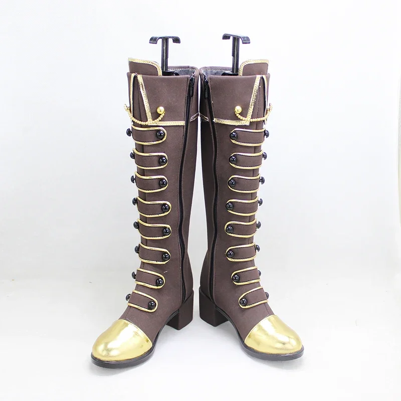 Yukina Minato Cosplay Shoes Anime BanG Dream Cosplay Prop PU Leather Shoe Halloween Carnival Boot Custom Made