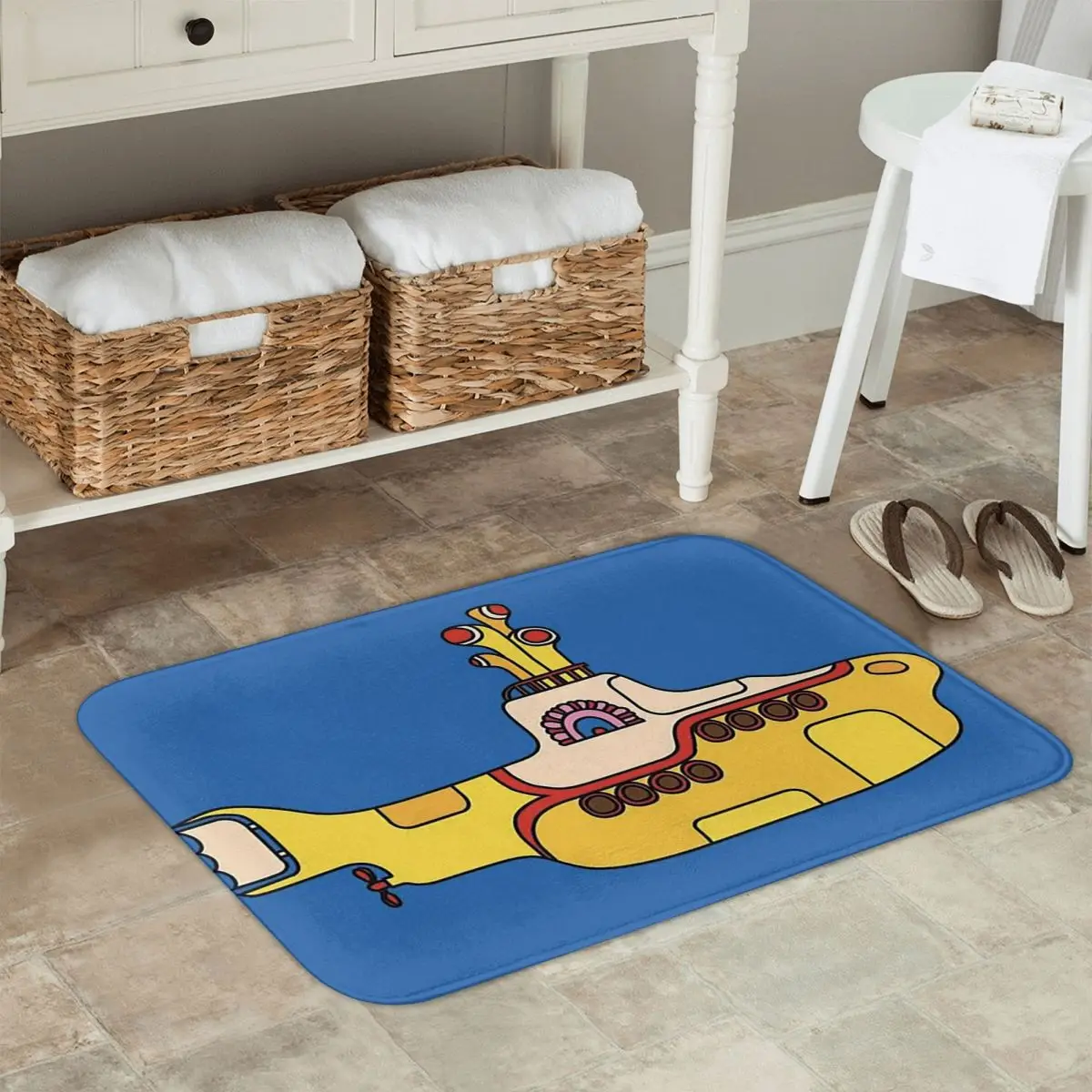 Beatle Submarine Anti-slip Doormat Floor Mat Antiwear Carpet Rug for Kitchen Entrance Home Balcony Footpad Mats