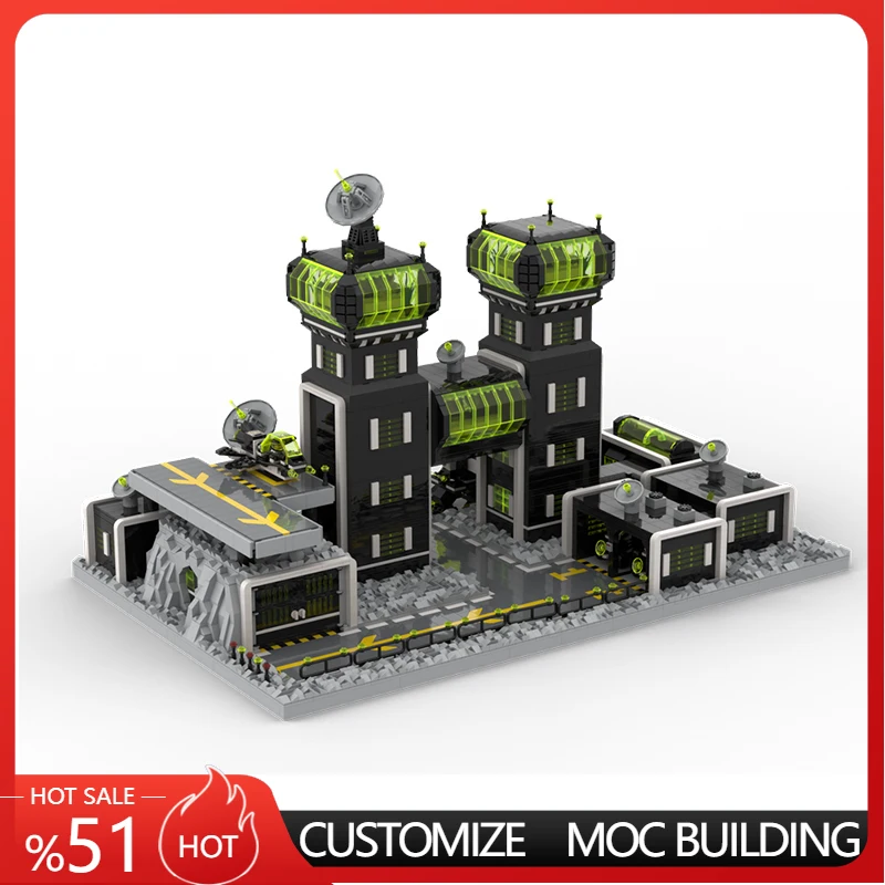 8139 PCS Star Fighting Wasteland - Style Space Base MOC Customize Modular Building Block Creative Design DIY Toy Christmas Gift