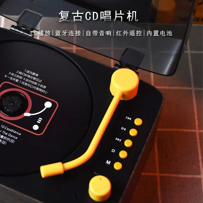

Retro CD player Album player CD player Portable bluetooth