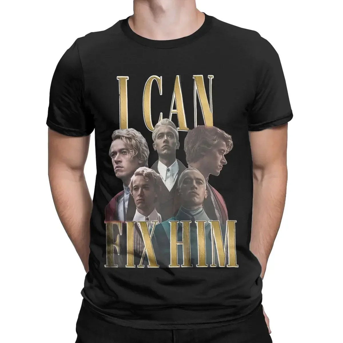 Tom Blyth I Can Fix Him T-Shirts for Men Round Neck 100% Cotton T Shirts Coriolanus Snow Short Sleeve Tees Plus Size Tops