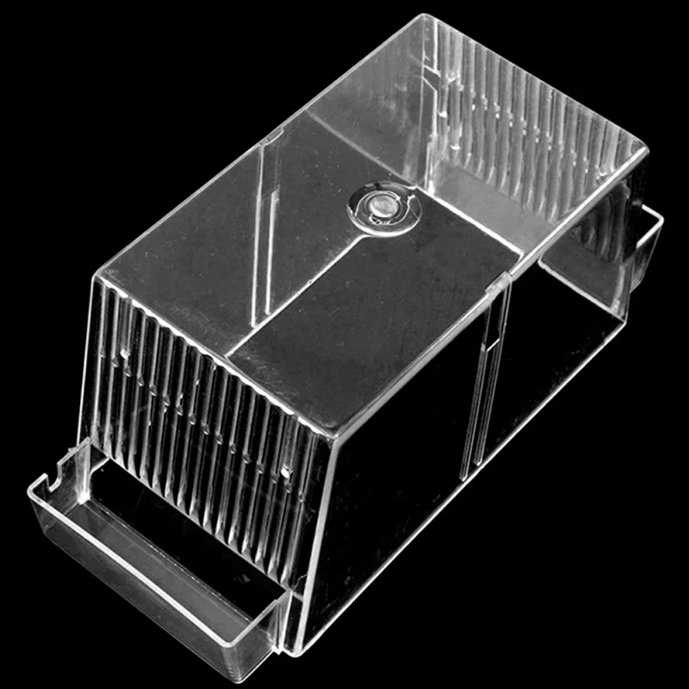 Acrylic Shrimp Incubator with Suction Cups Fish Baby Hatchery Fish Breeding Box Aquarium Breeder Box Fish Isolation Box