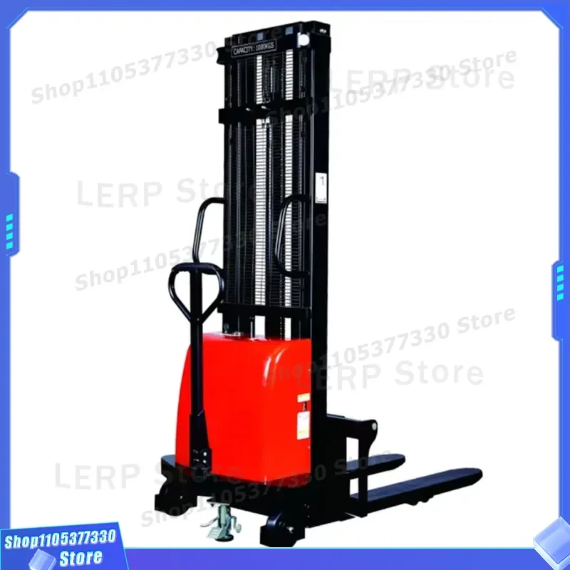 Electric Self Loading Stacker 2000kg Capacity 3.5m Lift Height Portable Forklift Truck for Warehouse Logistics Heavy Duty