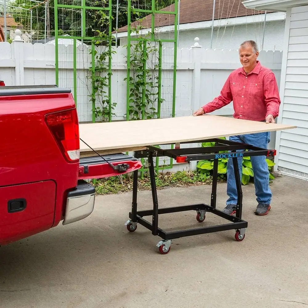 

Rockler Material Mate Panel Cart and Shop Stand – Mobile Base Stand Contains Smooth Rolling 4” Casters – Mobile Workbench