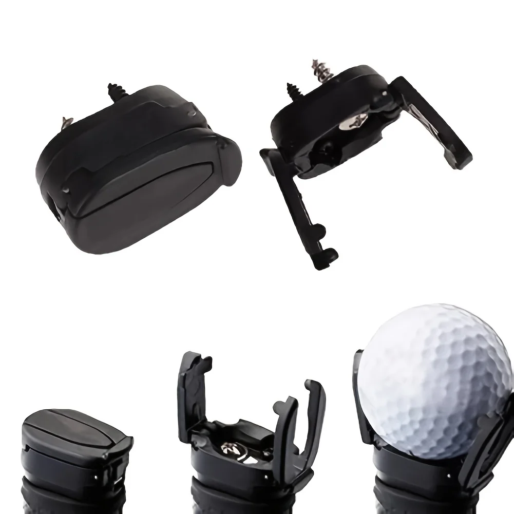 6 Pcs Golf Ball Pick Up Retriever Grabber, Foldable Golf Ball Pick Up Claw Sucker Put On Putter Grip