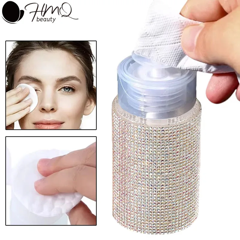 

200/100ml Empty Liquid Bottles Grafting Eyelash Liquid Pump Dispenser Bottle for Nail Polish and Makeup Remover Cosmetics Tools