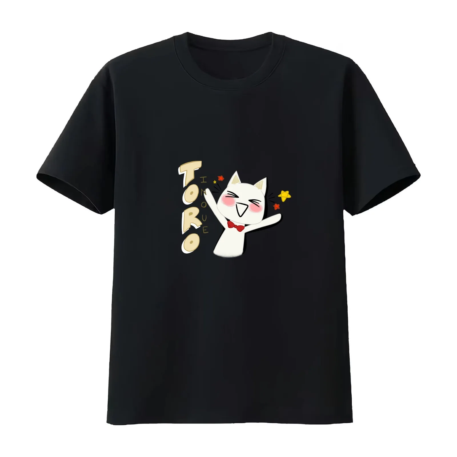 Toro Inoue - Famous Videogame Cat T-Shirt Summer Casual Cotton Tee Oversized Streetwear Tops Vintage Graphic Print
