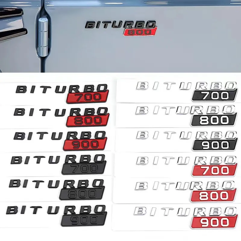 Автомобильный ABS BITURBO 700 800 900, логотип, боковое крыло, багажник, эмблема, наклейки, наклейка для Benz Brabus G Class G700 G800 G900 W463