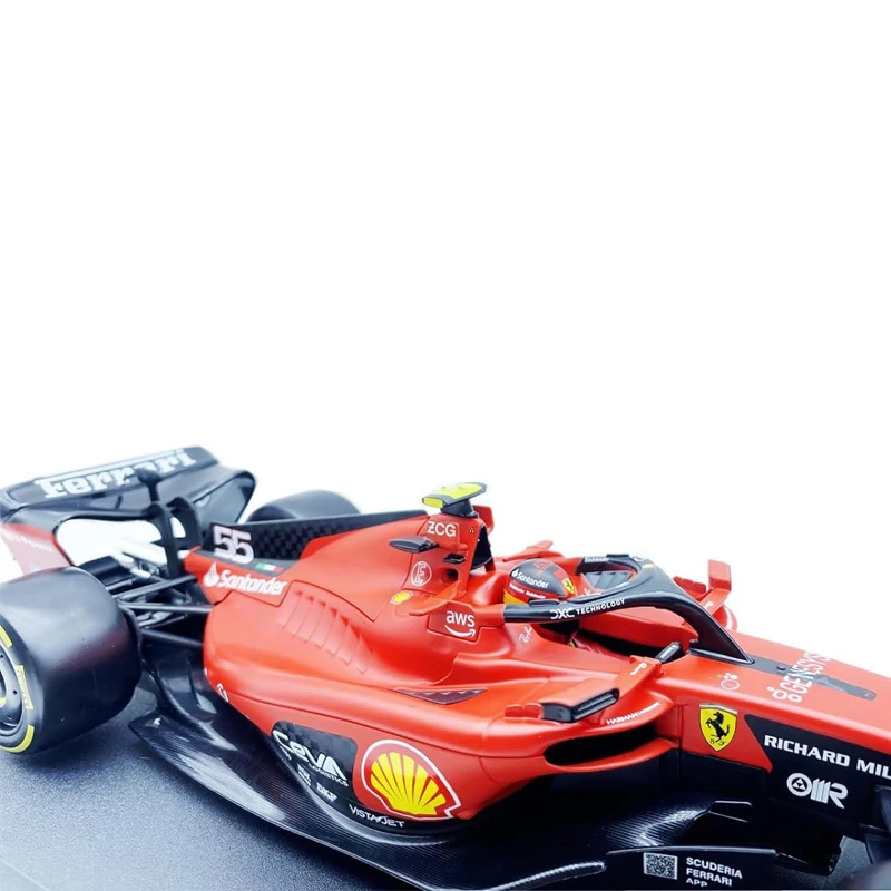 Bburago 2023 New Racing Car Ferrari 1/18 F1 SF23#16 Leclerc #55 Sainz Diecast Model Car Display Ornaments Collection Gift