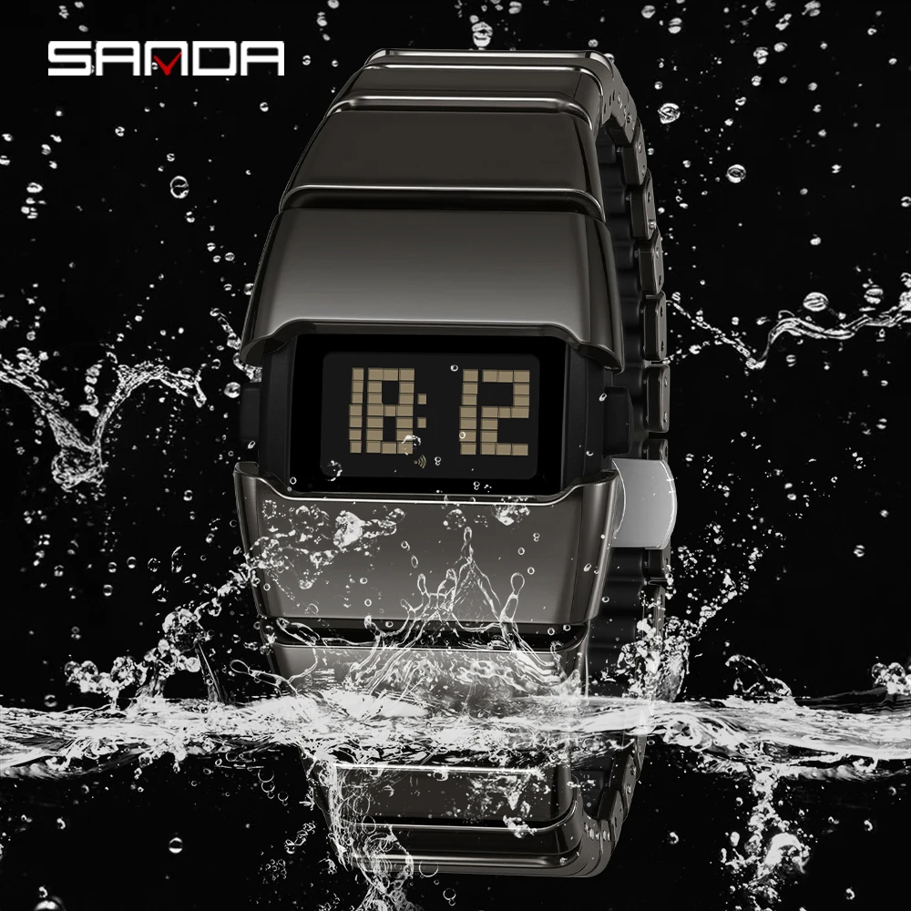 Men's Y2K Retro Electronic Watch, 5ATM Waterproof