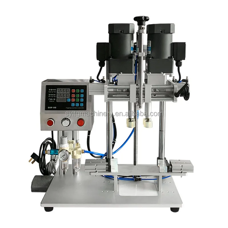 

Small Four Wheel Upgrade Screw Capping Machine Pneumatic Bottle Locking Machine Duck Mouth Bottle Rolling Machine