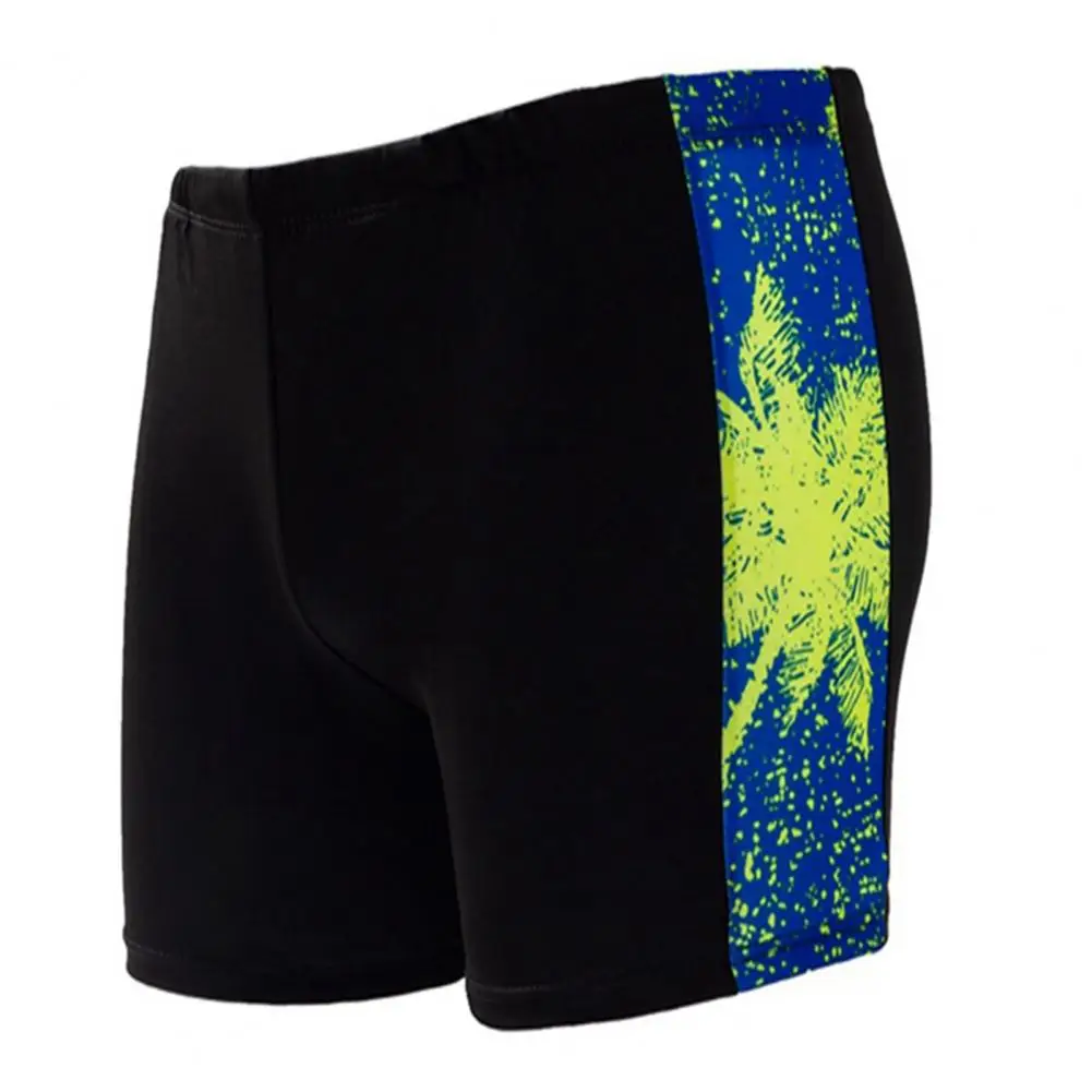 Men Swimming Trunks One Size Swimming Shorts Contrast Color Swimming  Chic Plus Size Swimming Trunks