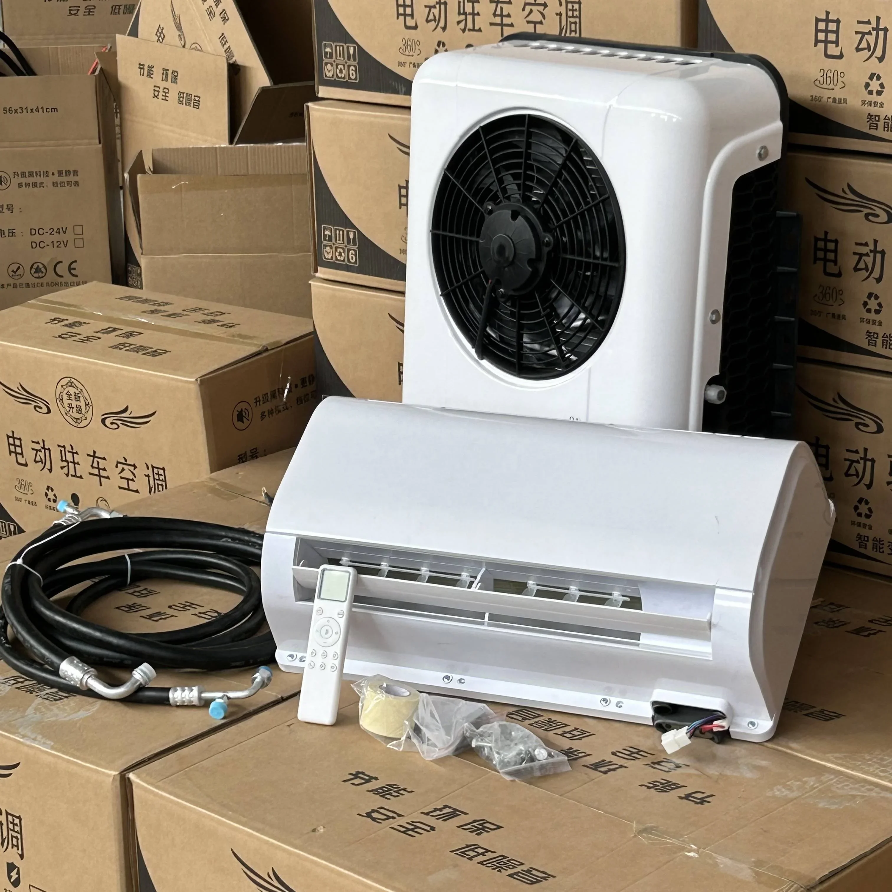 split parking cooler 12V 24v electric truck air conditioner