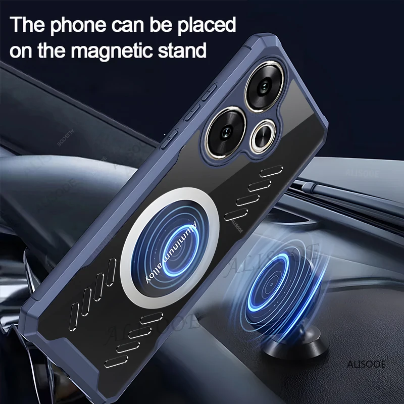 HD Transparent Capa for POCO F8 Ultra F7 F6 Redmi Turbo 3 4 Pro Case Heat Dissipation Protection Cover for Redmi Turbo3 Funda