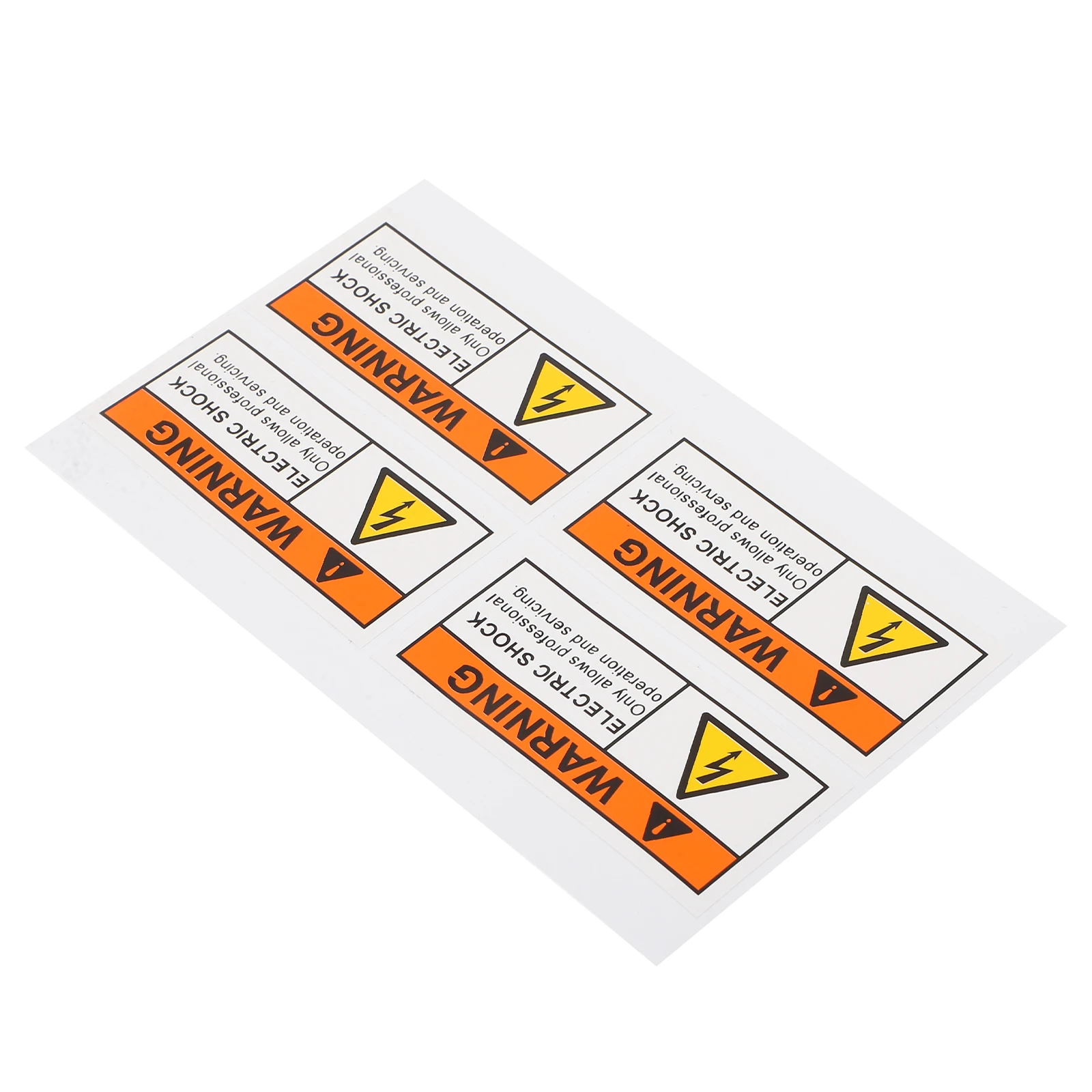 4Pcs Beware Electric Equipment Stickers Professional Maintenance Safety Caution Warning Labels High Voltage Hazard Signs