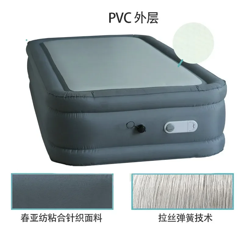 Thickened Self Inflating Mattress Outdoor Camping Bed Portable Air Mattress for Tent Household Floor Sleeping Pad with Pillow