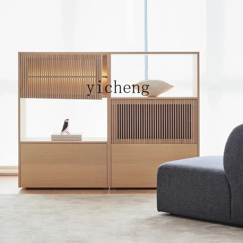

AZ Combination Side Cabinet Bookcase Home Entrance Bookshelf Hallway Display Cabinet Furniture