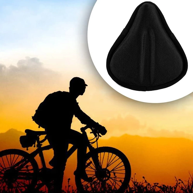 Bike Seat Cover Big Size Soft Wide Excercise Bicycle Cushion Cover For MTB Road Bike