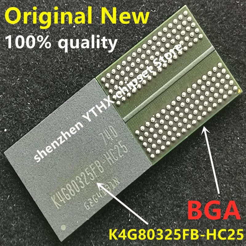 100% New K4G80325FB-HC03 K4G80325FB-HC25 K4G80325FB-HC28 H5GQ8H24MJR-R0C H5GQ8H24MJR-R4C D9TCB D9VVQ D9SXD D9VVR BGA Chipset