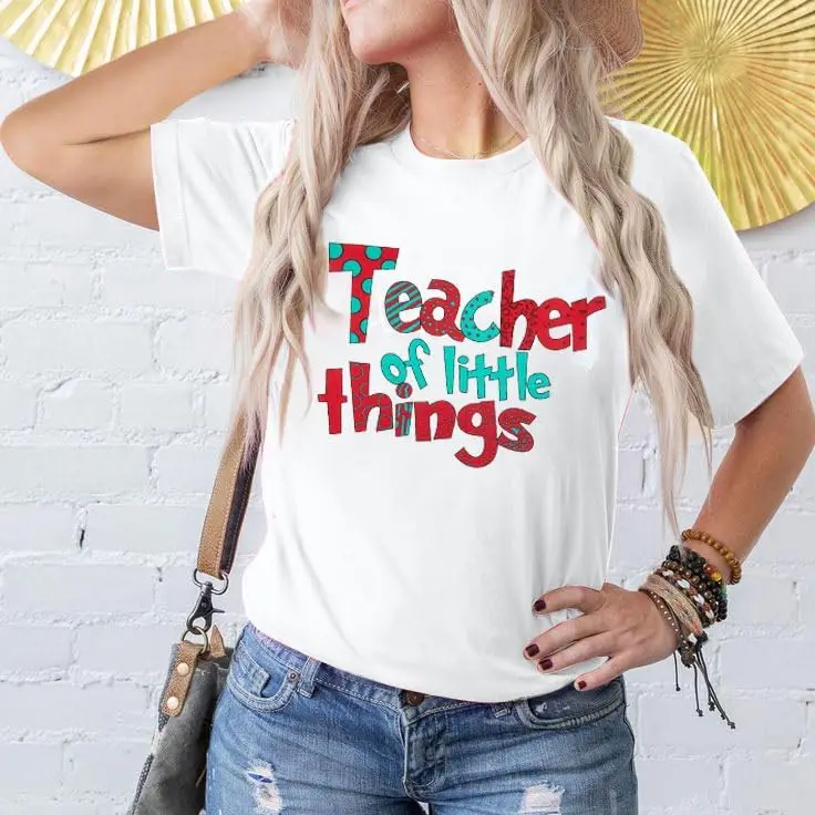 Teacher Shirt for Women，Little Things Shirt，Life T-Shir，Appreciation Gifts Tops