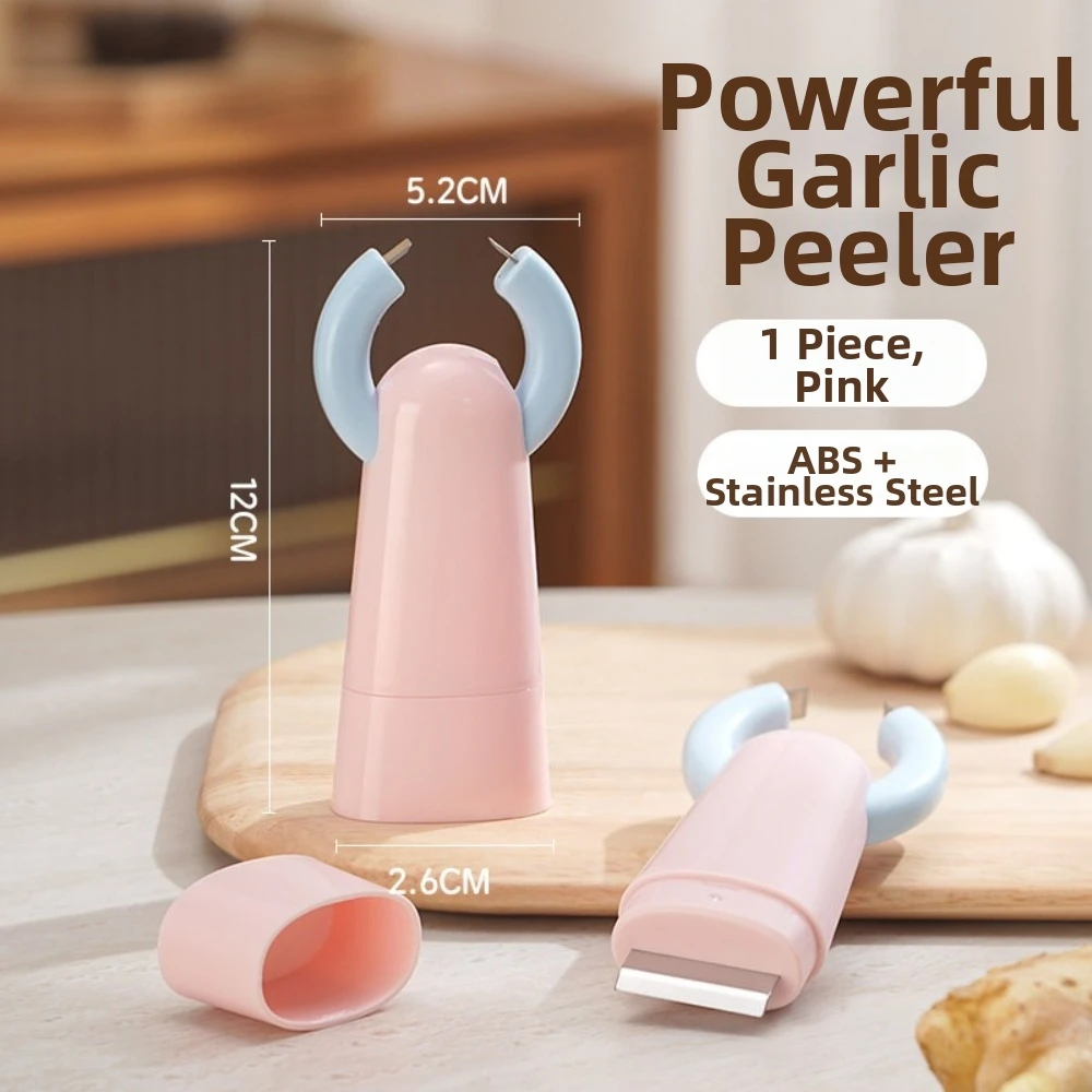 New 2in1 Garlic Peeler Scraping Function Clip Structure Garlic Peeling Tool Peeling Function Kitchen Tools Garlic Preparation