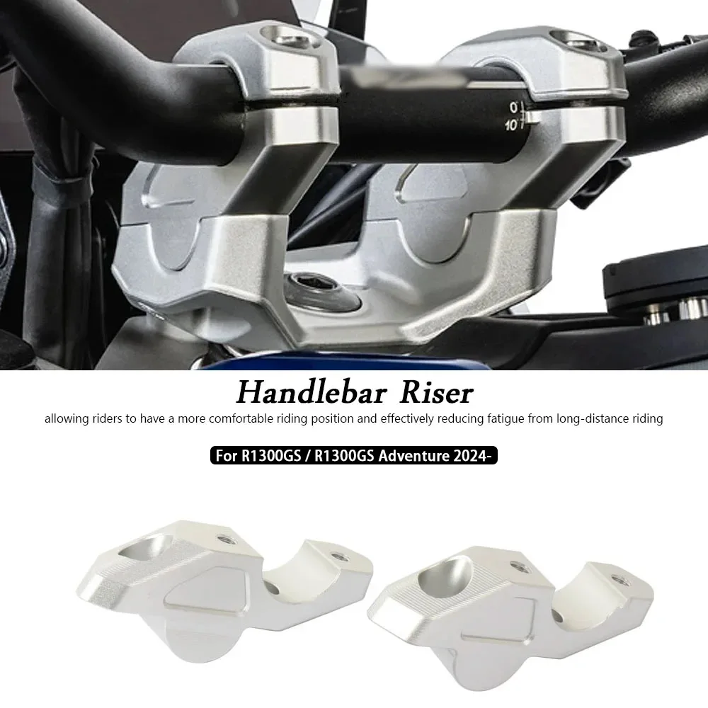 

CNC Aluminum Motorcycle Handlebar Riser Lift Booster For BMW R1300GS Adventure r1300gs R 1300 GS 2023-2025 Handle Holder Kit 2 s