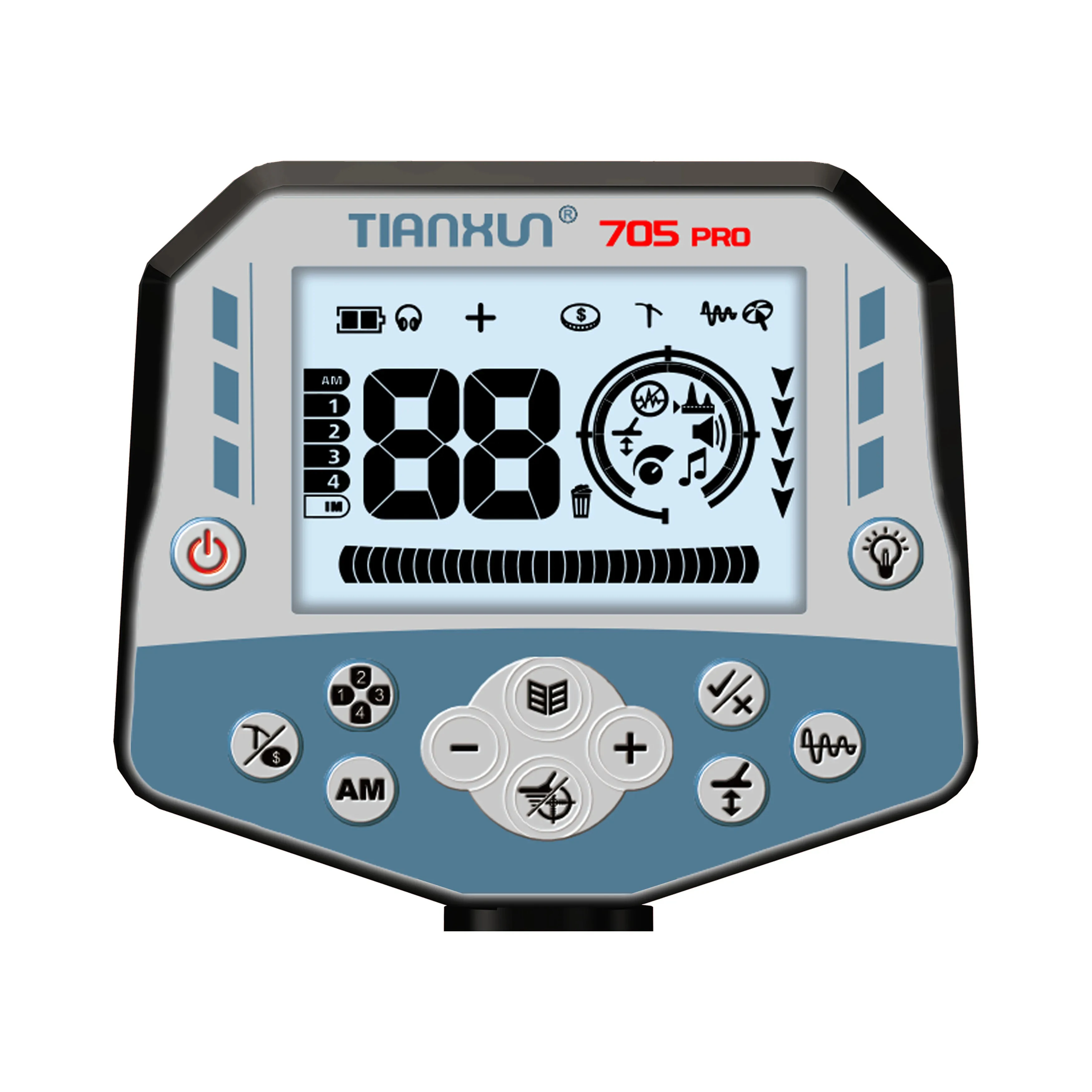 2025 New TX‑705 Pro Professional Waterproof Metal Detector – 15‑inch Sensitivity, Long‑Range Underground Gold Finder
