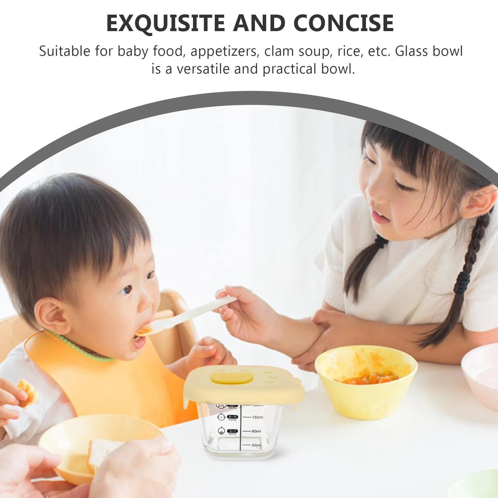 

Миски для детского питания, стеклянная детская дополнительная посуда, контейнеры для хранения, миски с крышками, нагреватель, безопасное паровое яйцо