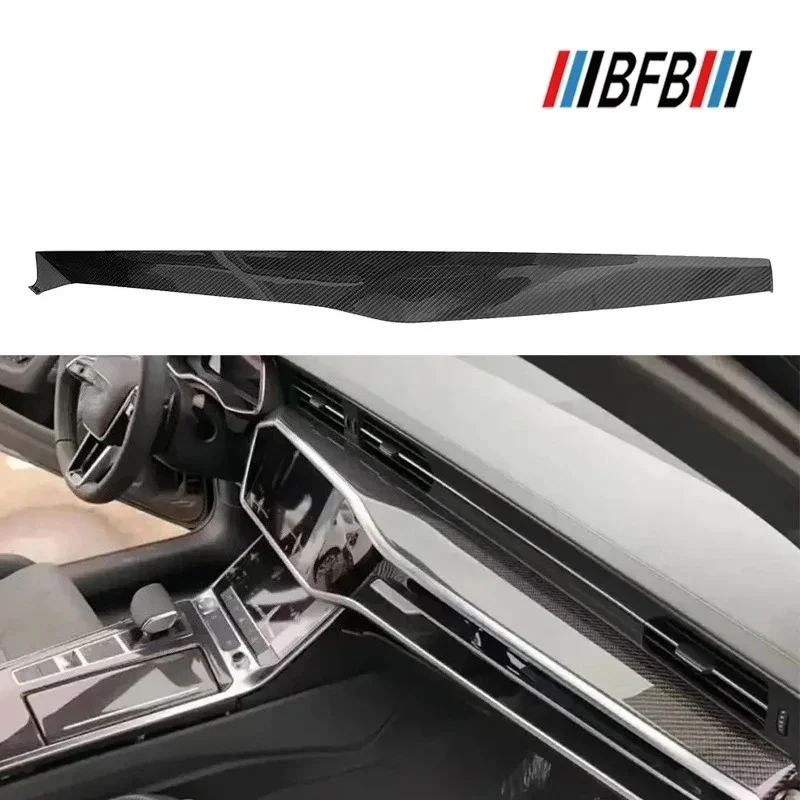 

For Audi A6L A6 A7 A7L Real Carbon Fiber 2019-2023 Trim Replacement Snap Trim Interior Decoration Modification Accessories