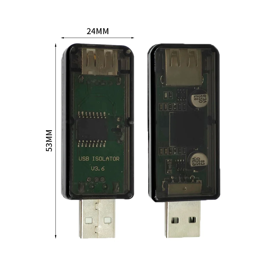 1 ADUM3160 USB Isolator, 1500V Signal & Power Isolation, USB2.0 Compatible, for Audio & Data Transfer with Plastic Case