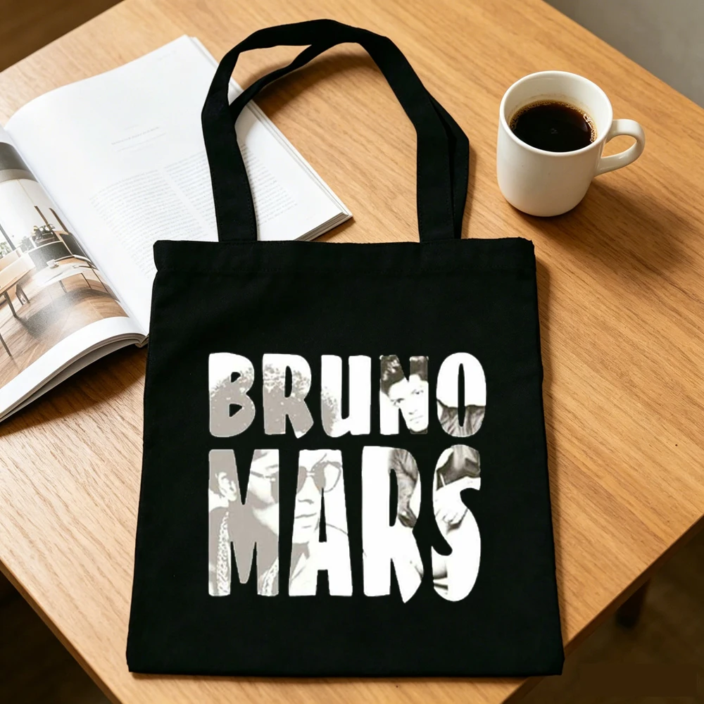 Bruno Mars tote bag shoulder  reusable y2k sac cabas shopper woman