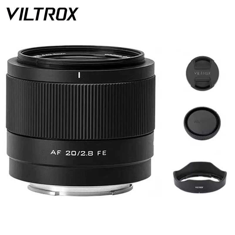VILTROX 20mm F2.8 소니 E-마운트 및 니콘 Z-마운트 카메라 렌즈 풀프레임 초광각 자동 초점 브이로그 렌즈 A7C A6400용