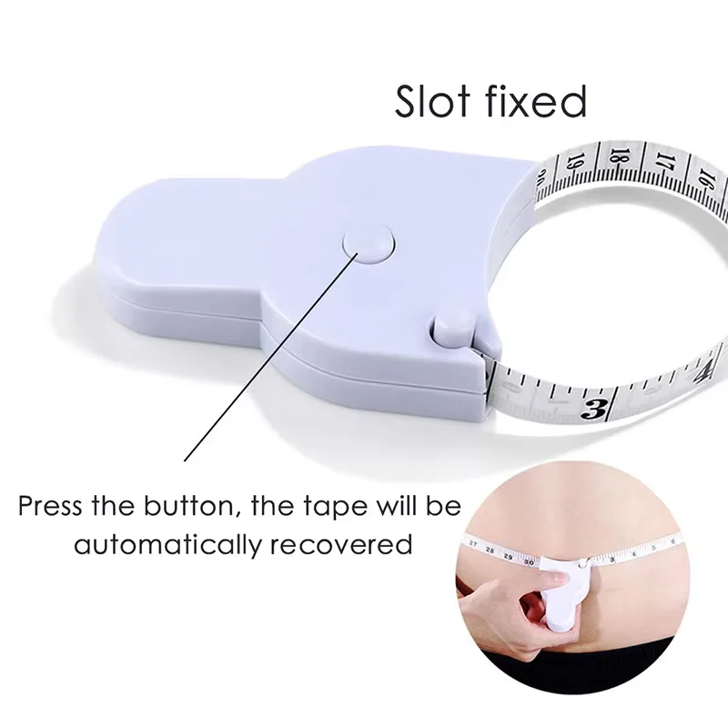 Picture 6: Automatic Telescopic Tape Measure Body Measuring Tape Sewing Ruler Tools Centimeter Tapes For Gym Fitness Arm Muscle Measurement