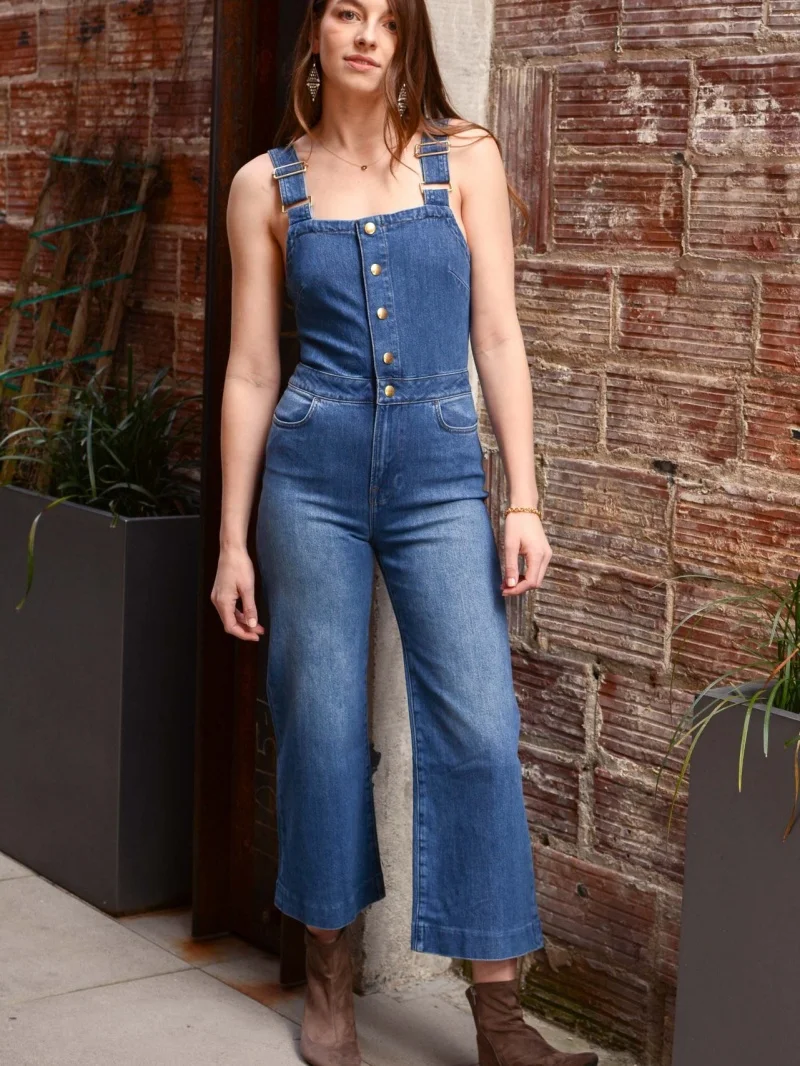 

Fashion Denim Strap Jumpsuits Summer Clothing Women 2026 Sleeveless Straight Jeans Rompers Playsuits One Pieces Overall Outfits