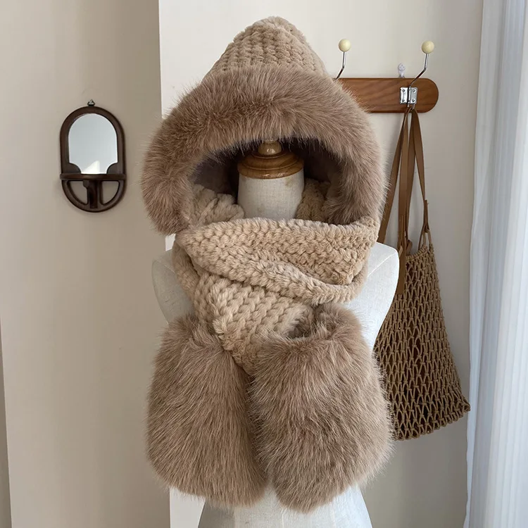 novo-cor-solida-feminino-cachecol-chapeu-luva-conjunto-de-tres-pecas-quente-grosso-e-a-prova-de-frio