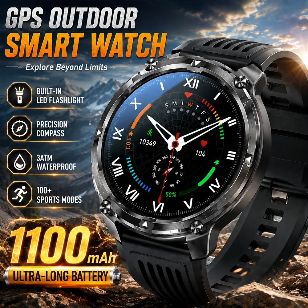 Smartwatch Professional Watches For Men - 2026 T-Rex3 Ultra AMOLED Smart Watch
