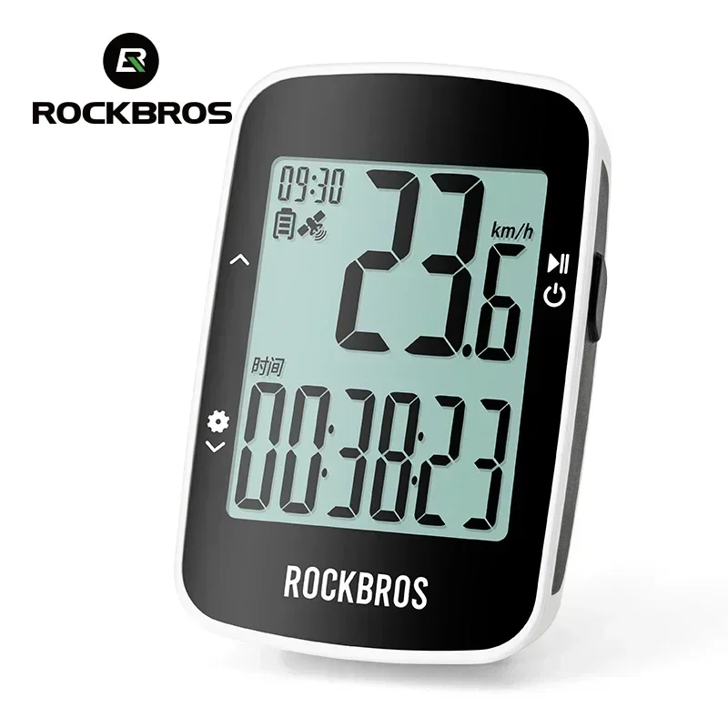 

ROCKBROS GPS велосипедный компьютер IPX7 водонепроницаемый USB цикл зарядки беспроводной спидометр велосипедный цифровой секундомер английская версия
