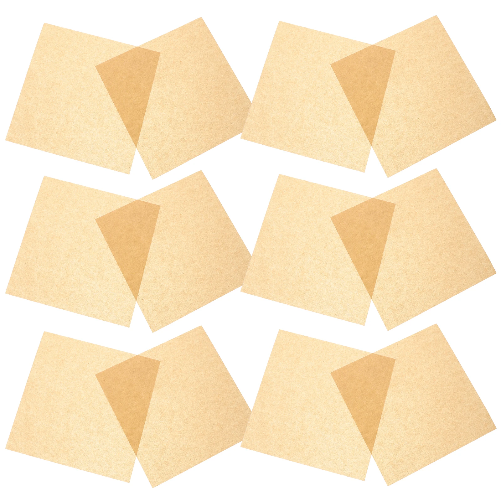 

500 Sheets Wrapping Paper Absorbing Paper 18x18cm Kitchen Fryer Tray Grease Proof Baking Snack Mat Wrapping Safe Premium