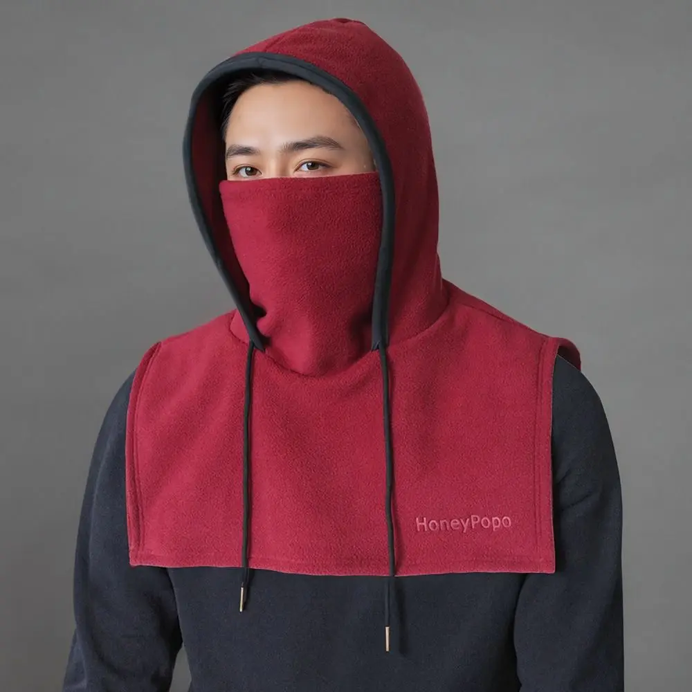 หมวกไหมพรมแฟชั่นสำหรับฤดูหนาว แบบมีผ้าพันคอในตัว ป้องกันหู อุ่นสบาย นุ่ม กันลม หมวกบาลาคลาวาสำหรับกิจกรรมกลางแจ้ง