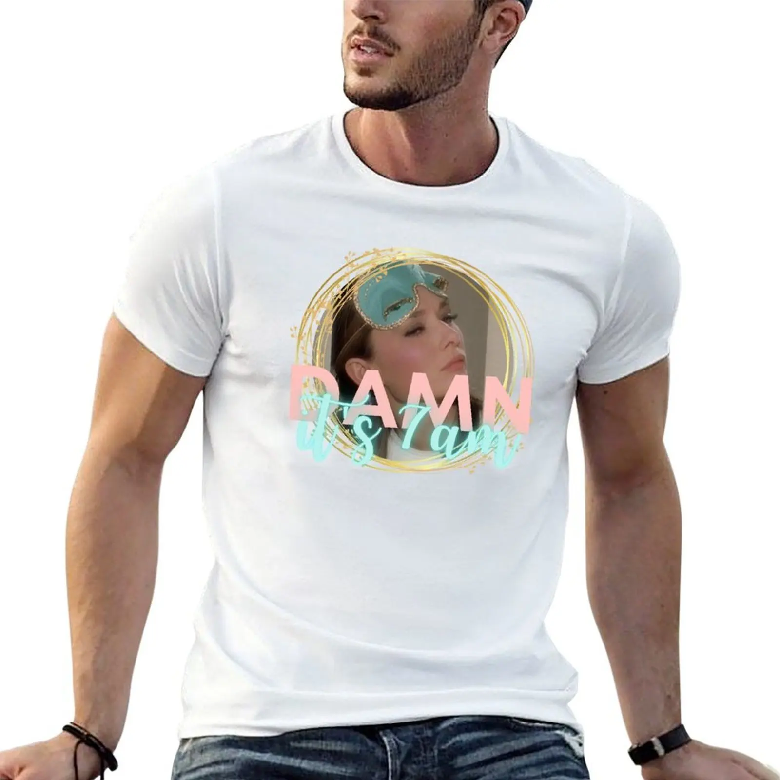 

Damn, it's 7AM T-Shirt t shirts for man pack cotton t shirt for man 100 percent cotton T-Shirt